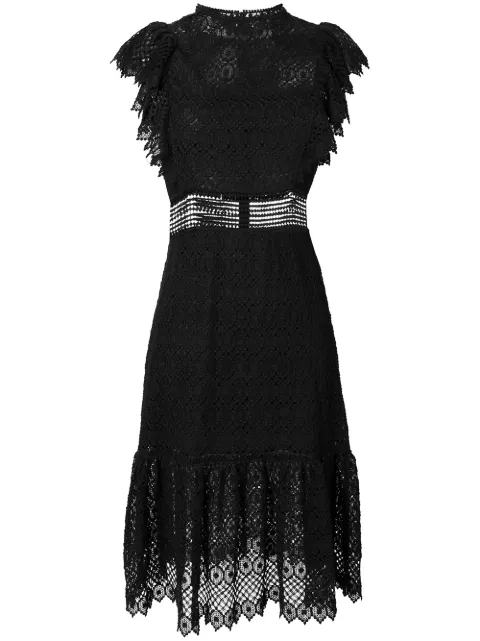 Philosophy Di Lorenzo Serafini short sleeve lace dress