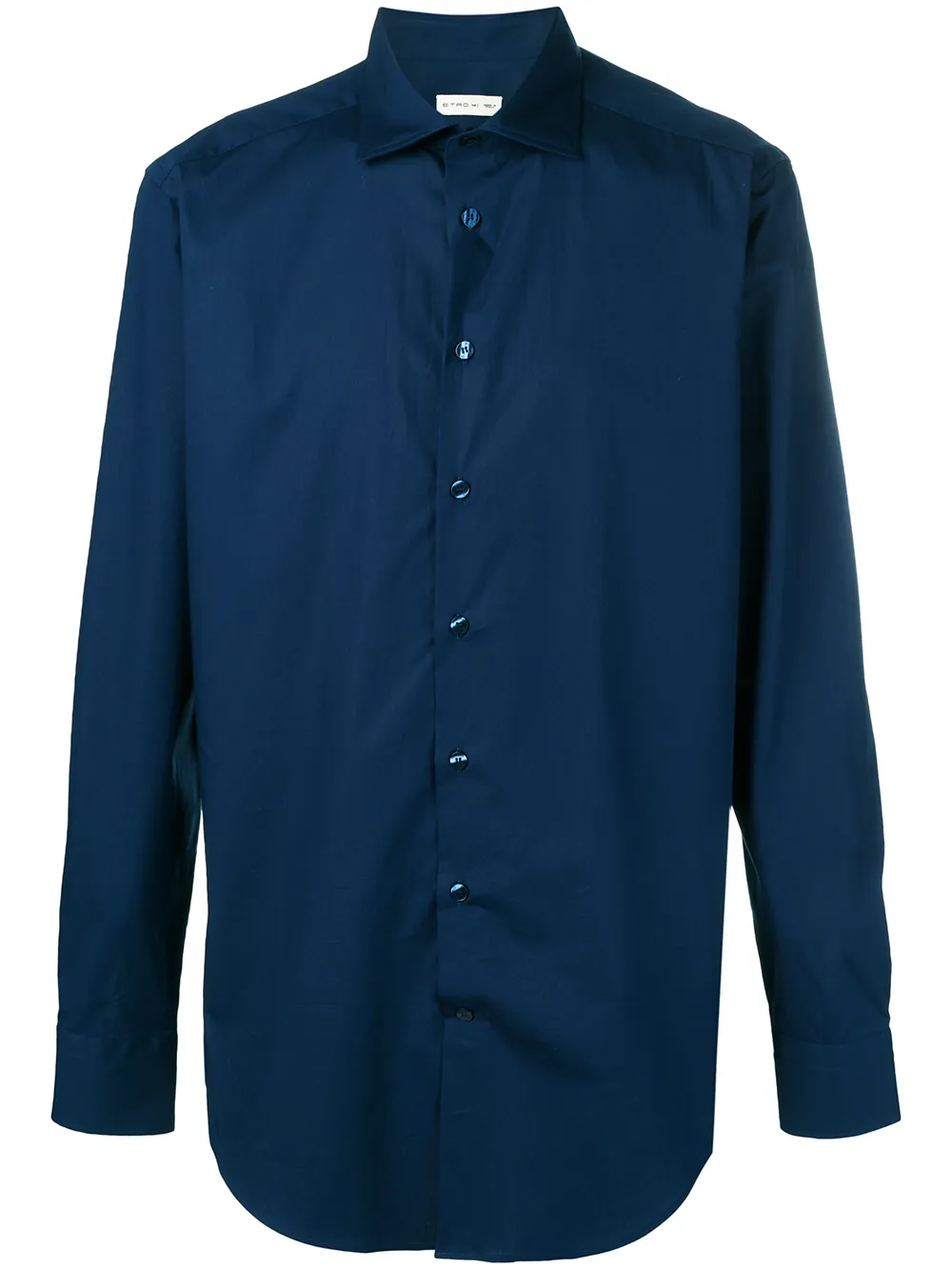ETRO Effen overhemd Blauw