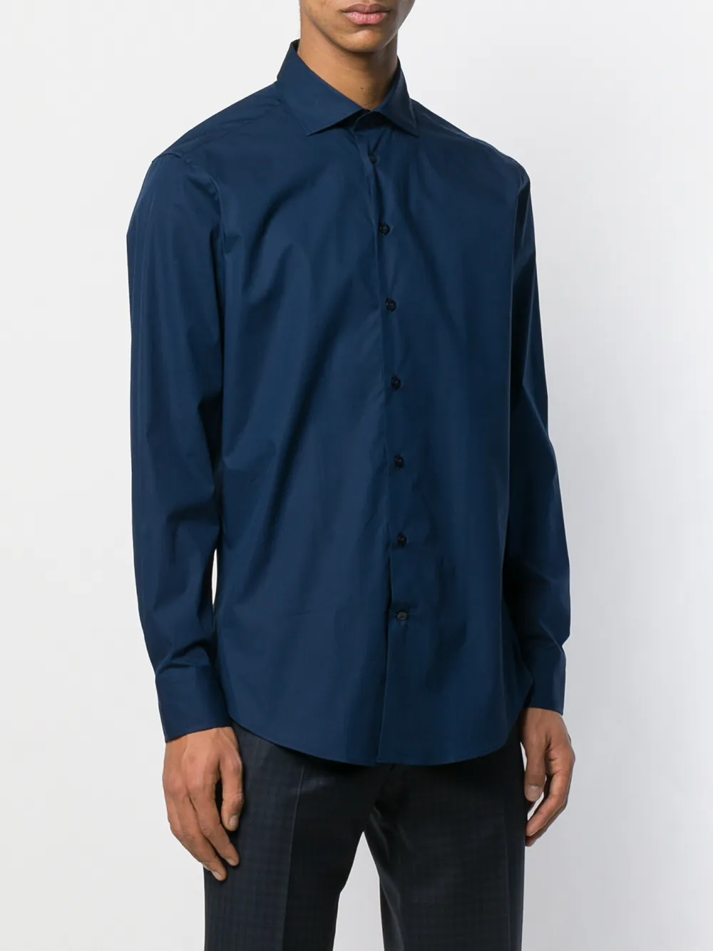 ETRO Effen overhemd Blauw