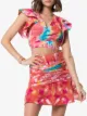 All Things Mochi Lana tie-dye cropped cotton top