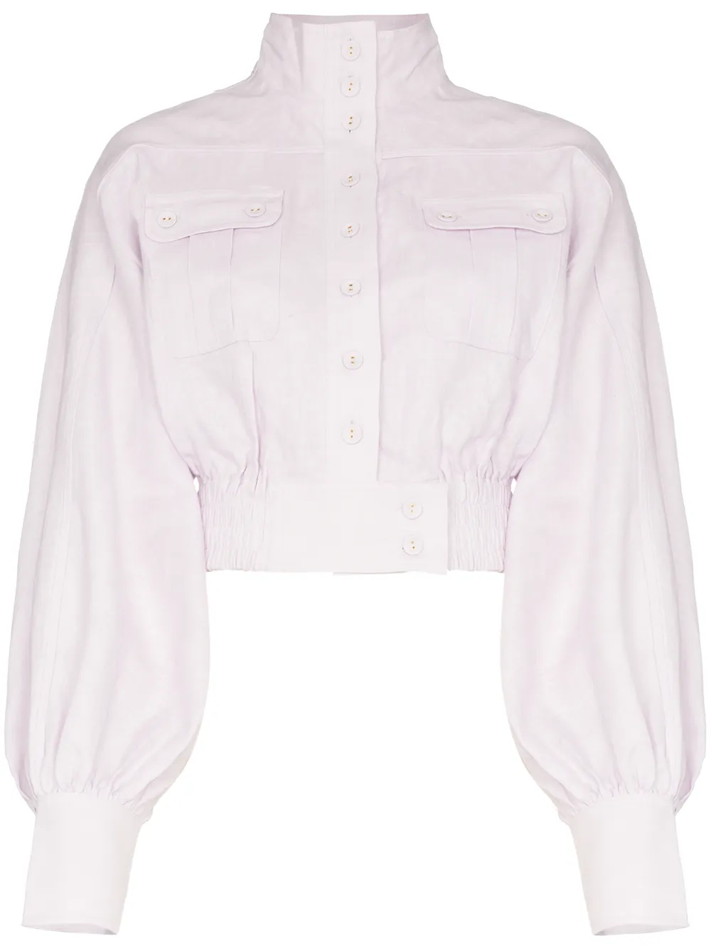 Zimmermann Jackets ZIMMERMANN NINETY-SIX BLOUSON SLEEVE JACKET - PURPLE