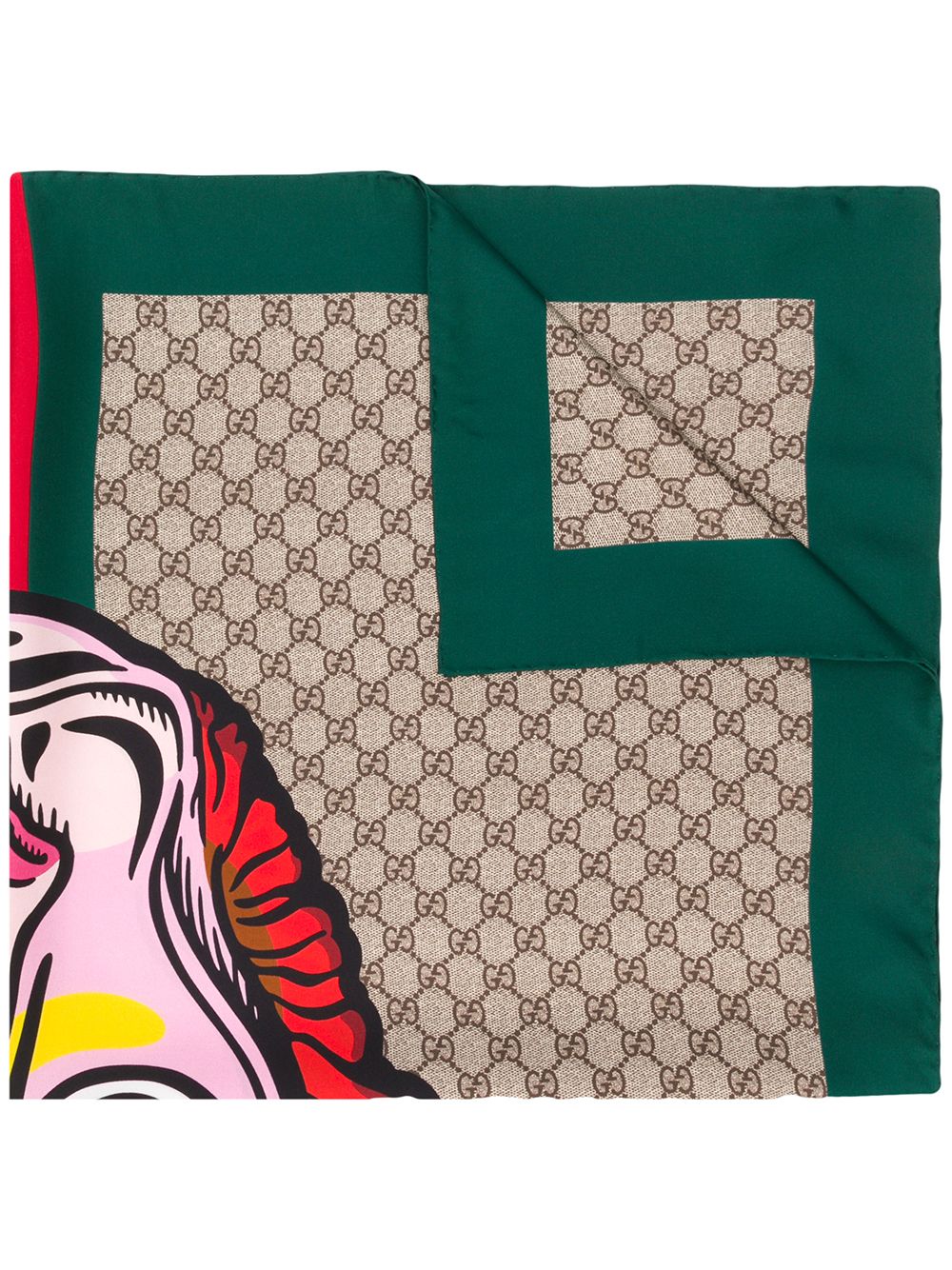 фото Gucci платок с узором Interlocking GG