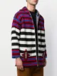 Alanui Navajo-style stripes hooded cardigan