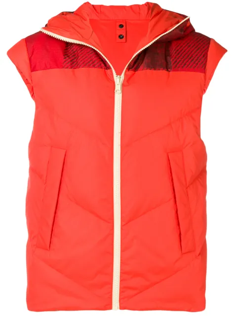 Woolrich padded hooded gilet