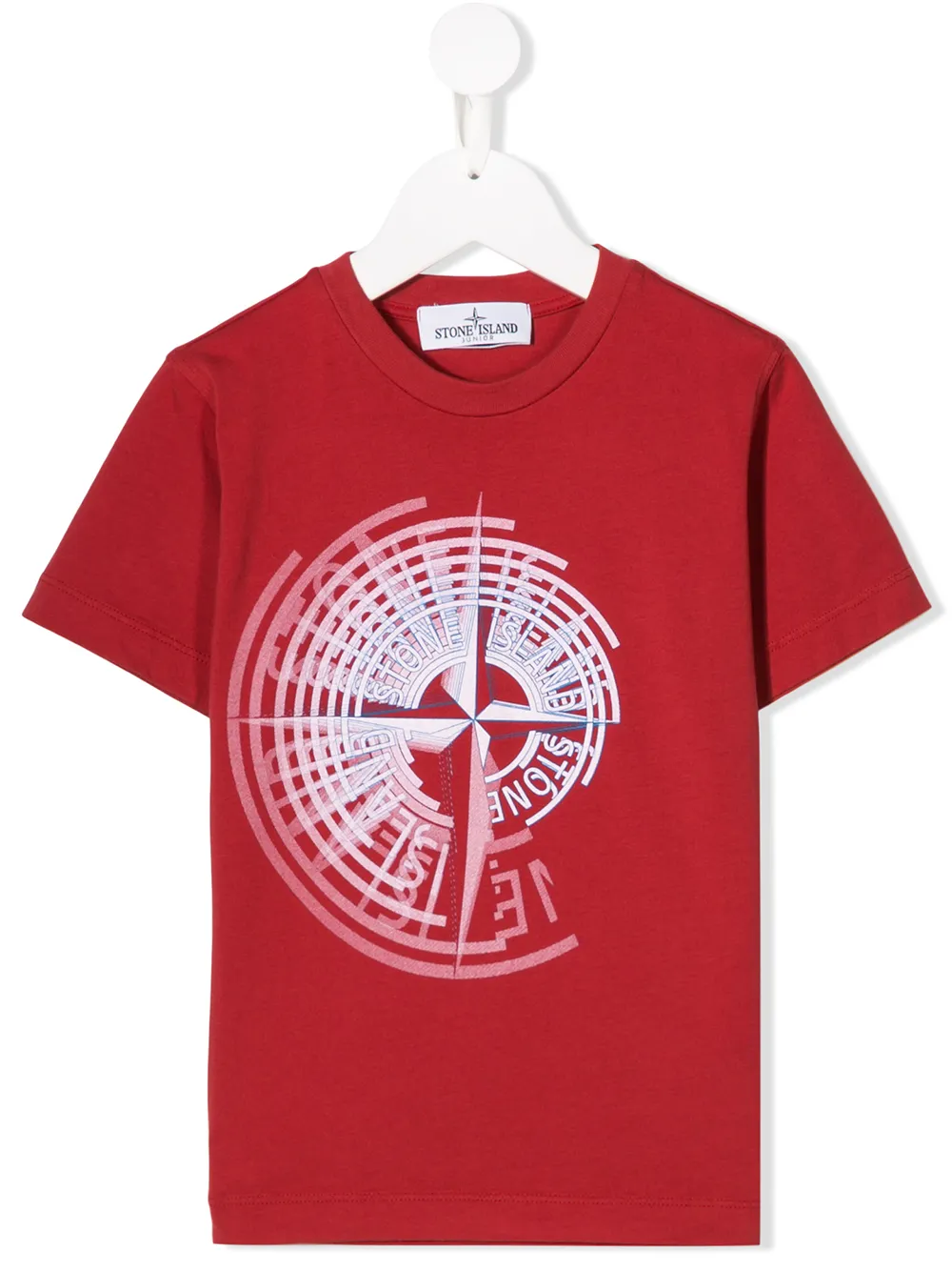 Stone Island Junior футболка с графическим принтом логотипа Stone Island Junior футболка с графическим принтом логотипа