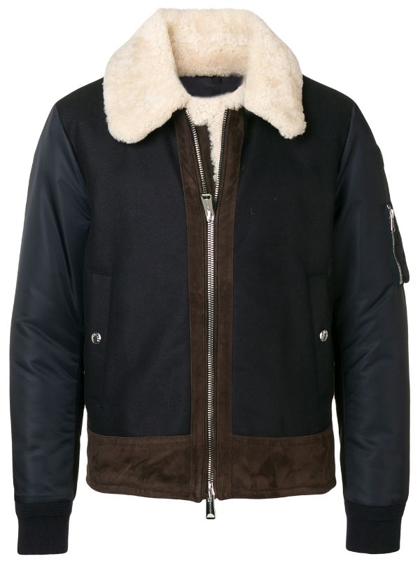 moncler panelled jacket