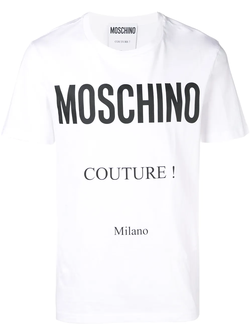 クリアランス純正 □44/ MOSCHINO COUTURE! モスキーノ ラバーロゴ T