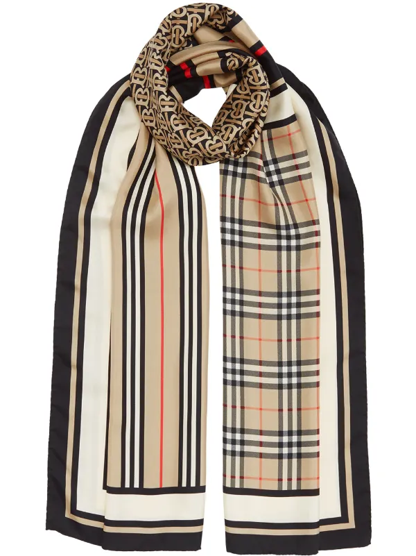 burberry striped scarf