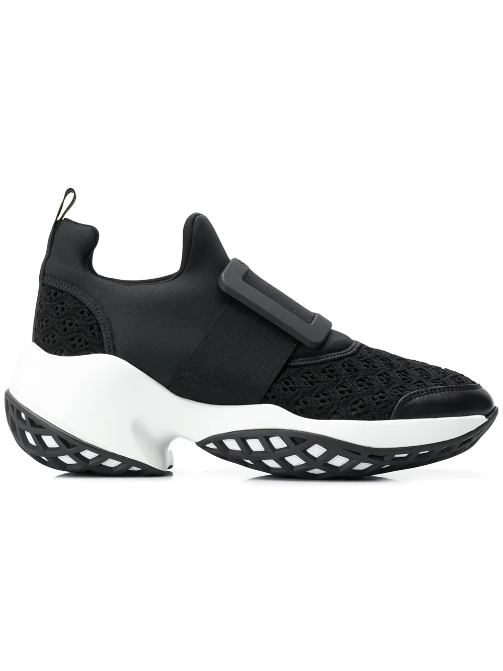 Roger Vivier tenis slip-on con paneles | negro | Image 1