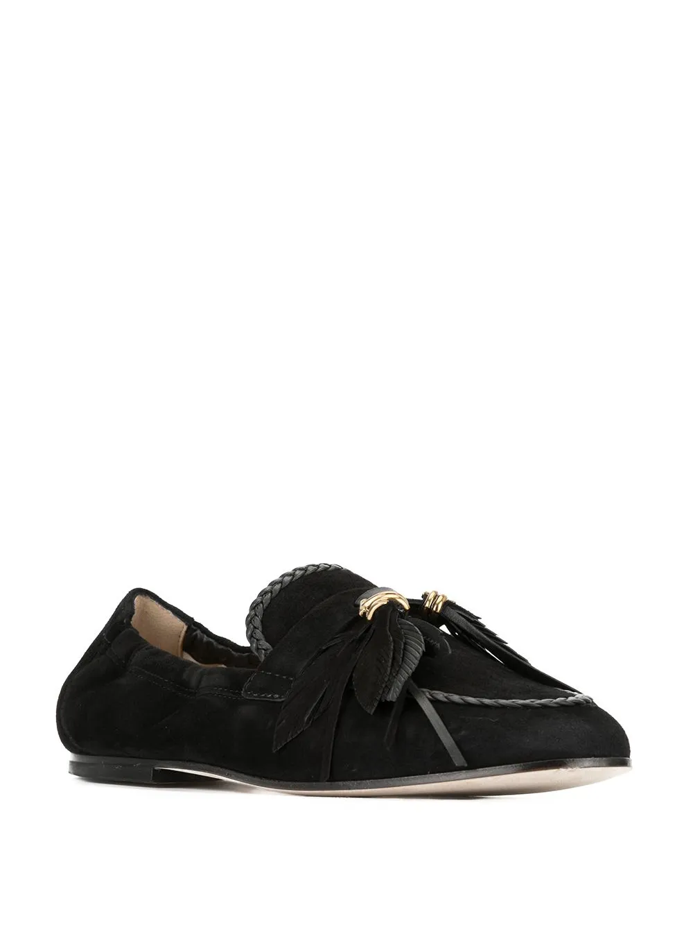 Tod's Loafers met veren Zwart