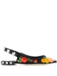 الصورة 1 من Dolce & Gabbana صندل مسطح بطبعة زهرة