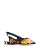 الصورة 2 من Dolce & Gabbana صندل مسطح بطبعة زهرة