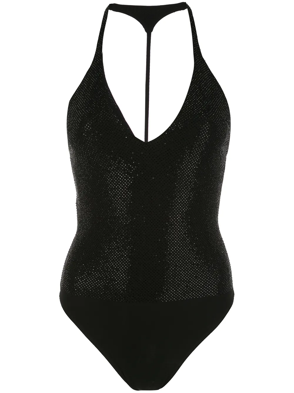 alexandre vauthier studded bodysuit - 黑色