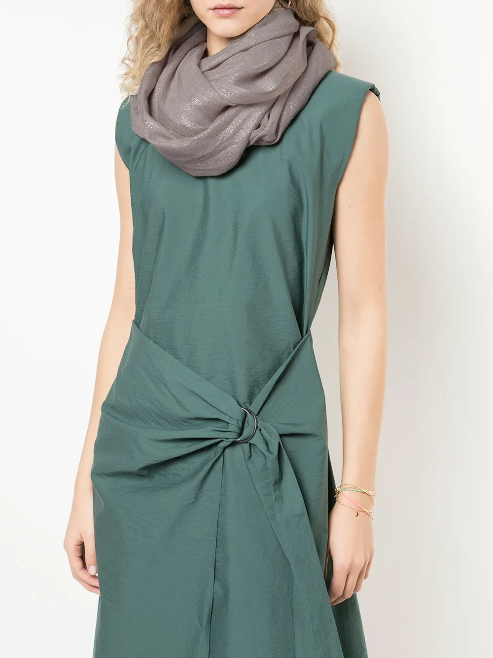 Brunello Cucinelli Sjaal met franjes - Beige