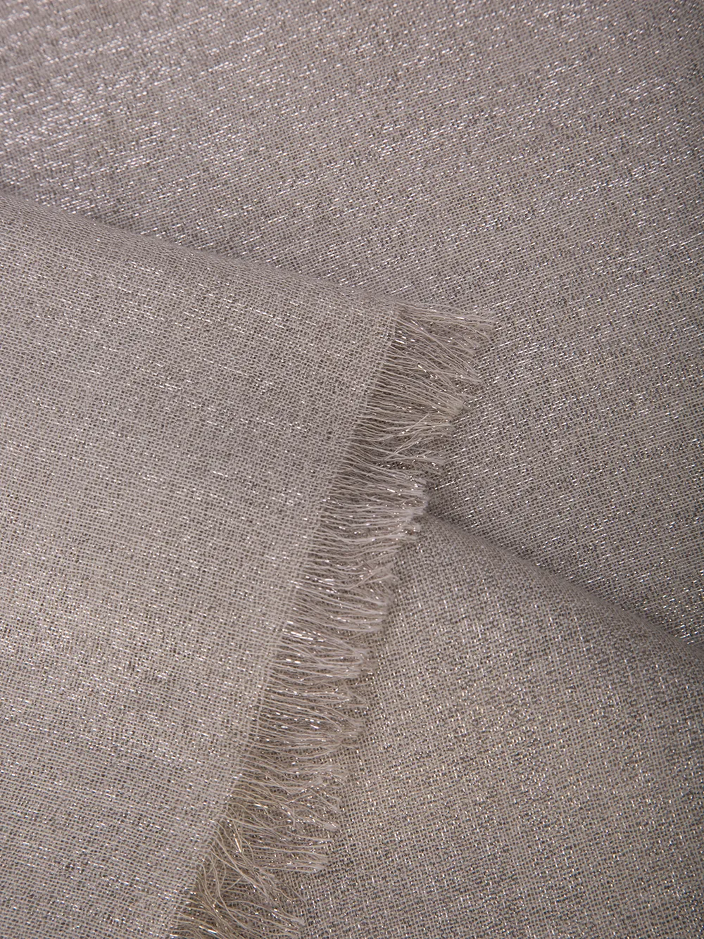  Brunello Cucinelli Frayed Edge Scarf - Neutrals 