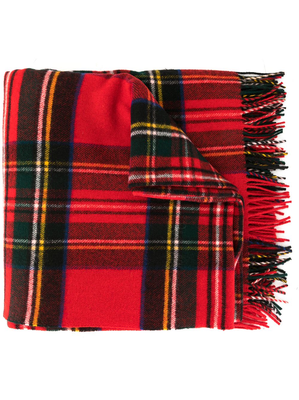 фото We11done объемный шарф в шотландскую клетку