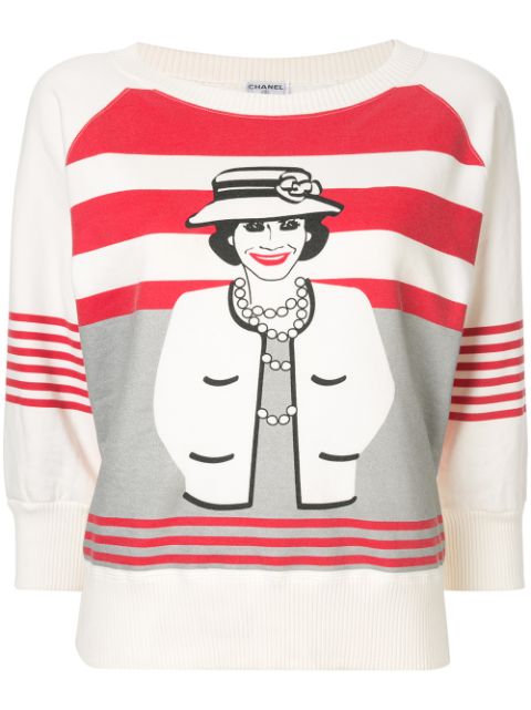 CHANEL Mademoiselle print sweatshirt Women