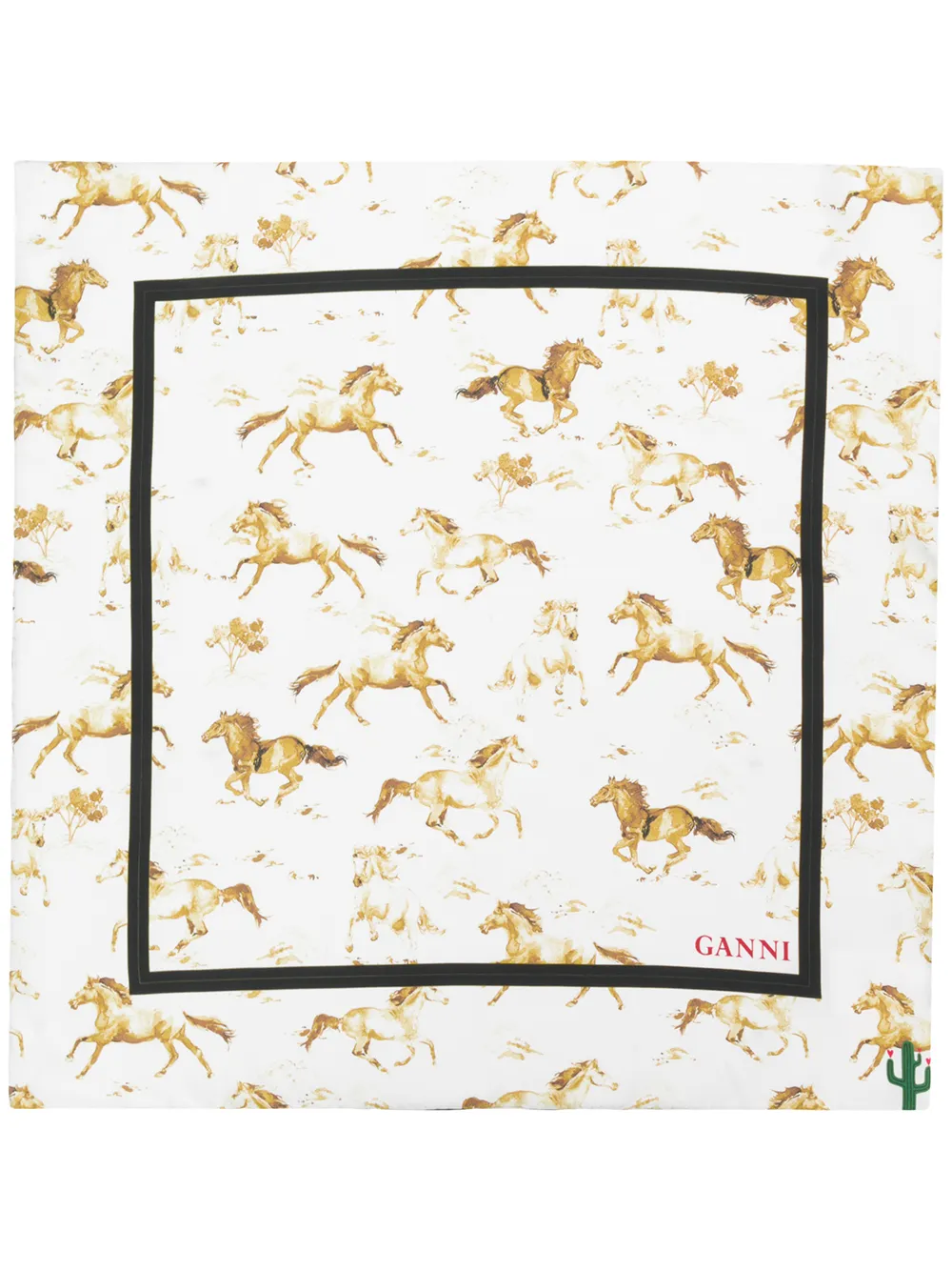 Ganni horse scarf Outlet