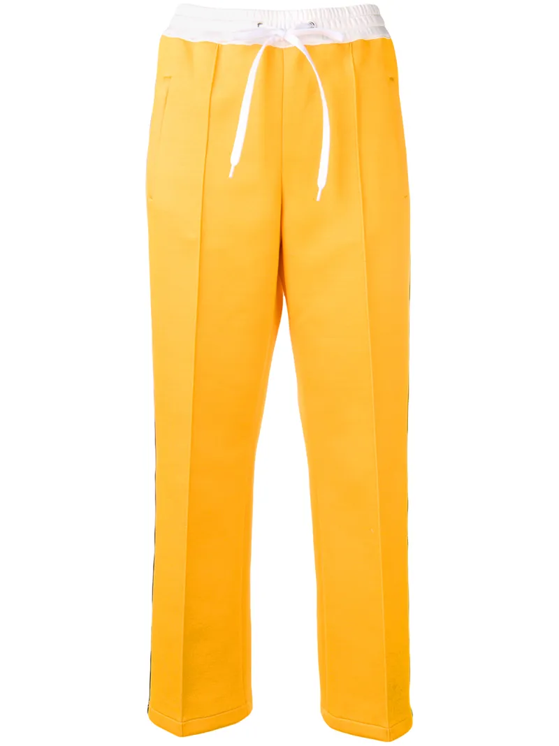 Miu Miu logo band track trousers
