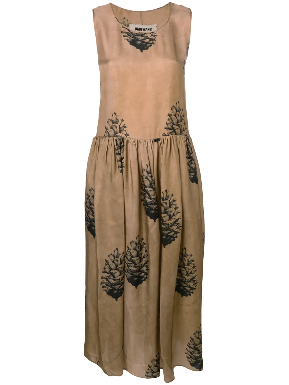 Uma Wang Dresses UMA WANG PINE CONE PRINT DRESS - PINK
