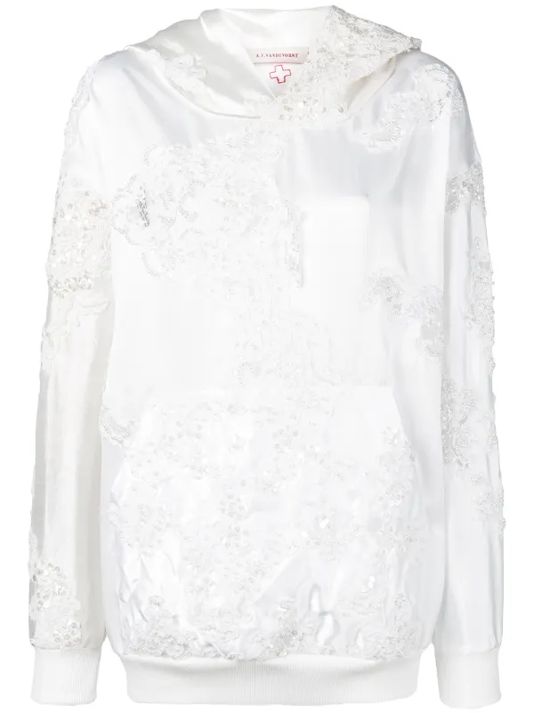 black lace moletom com capuz