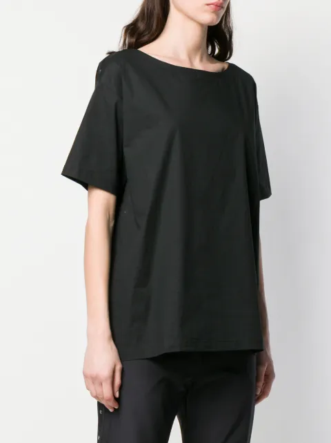 A.F.VANDEVORST A.F.VANDEVORST KASTIGES T-SHIRT - SCHWARZ
