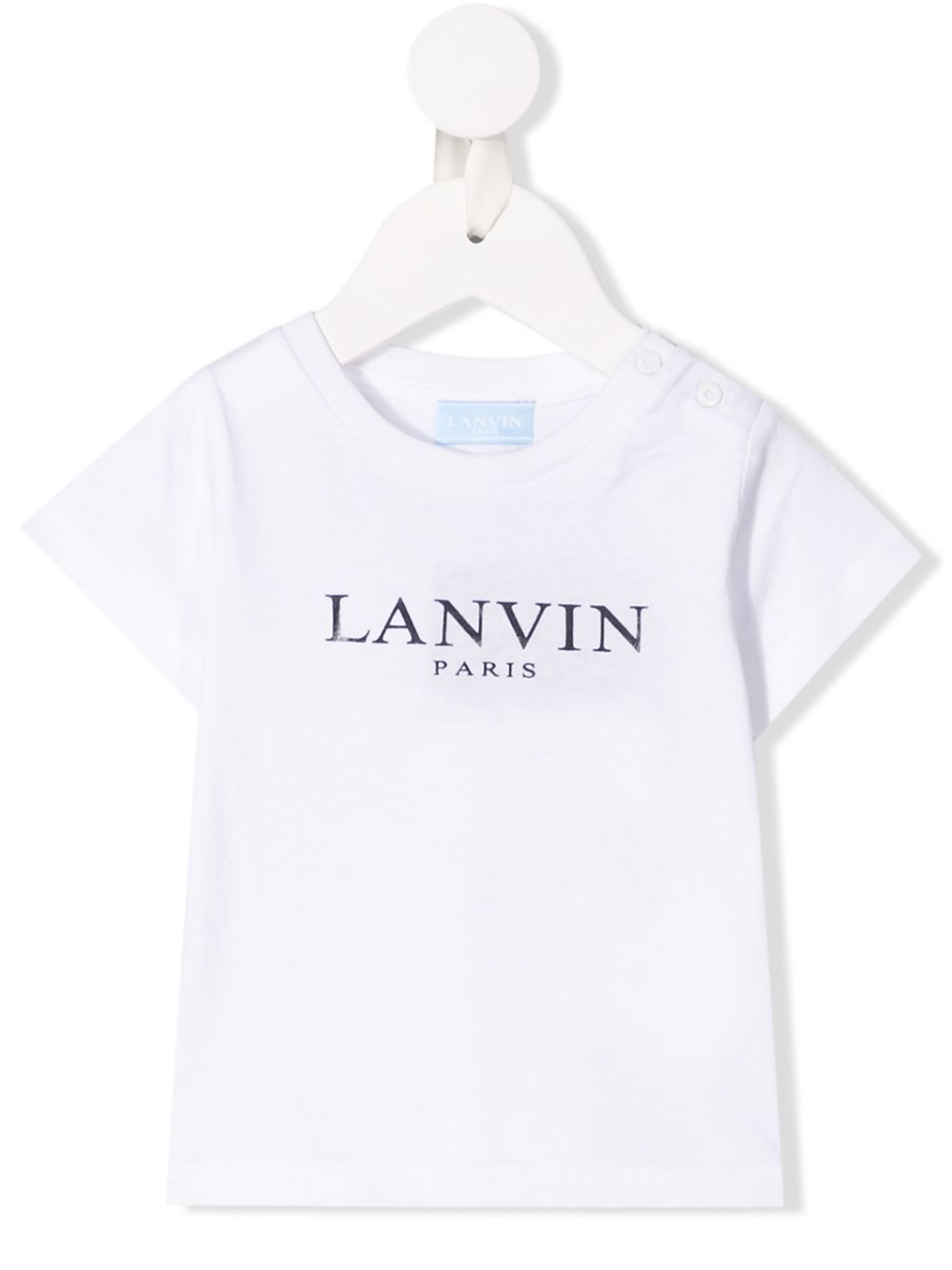 фото LANVIN Enfant футболка с принтом логотипа