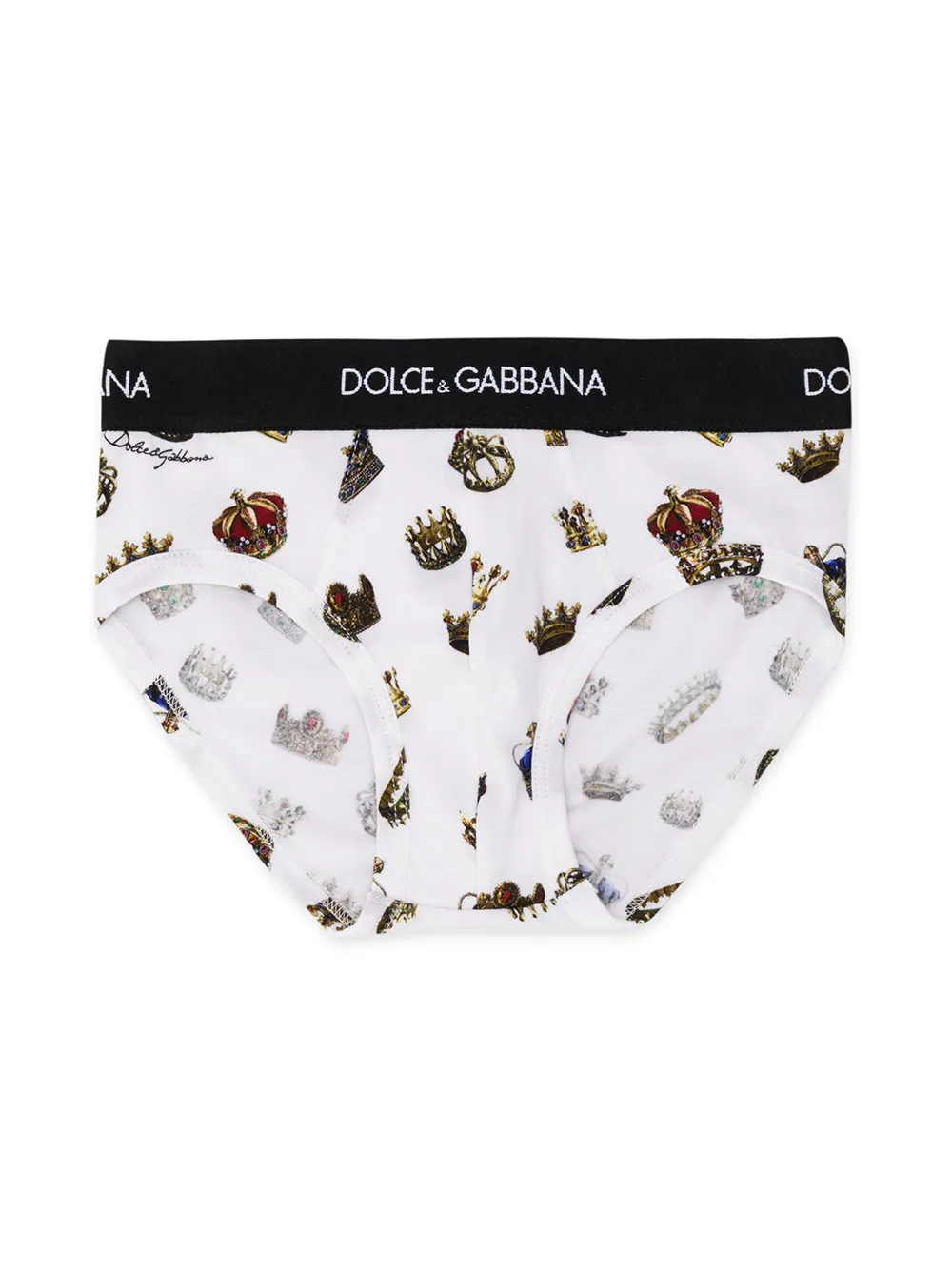 Dolce & Gabbana Kids crown print briefs | Image 2