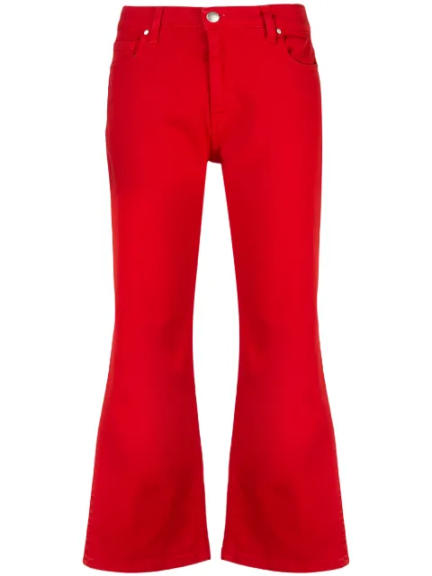 Federica Tosi cropped side slit jeans