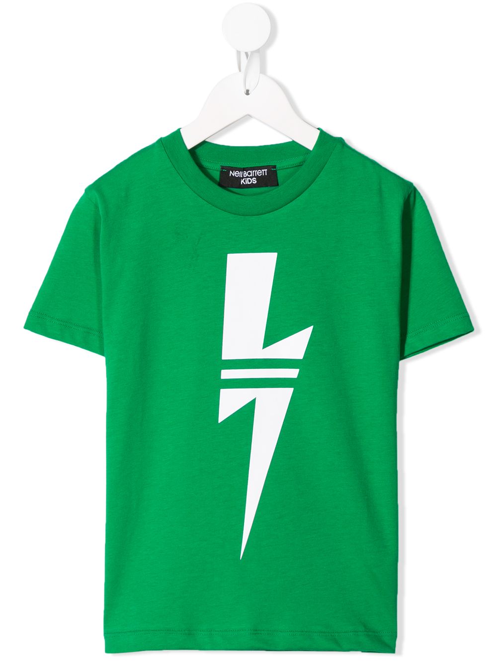 Neil Barrett Kids' Lightning Bolt T-shirt In 080 Verde