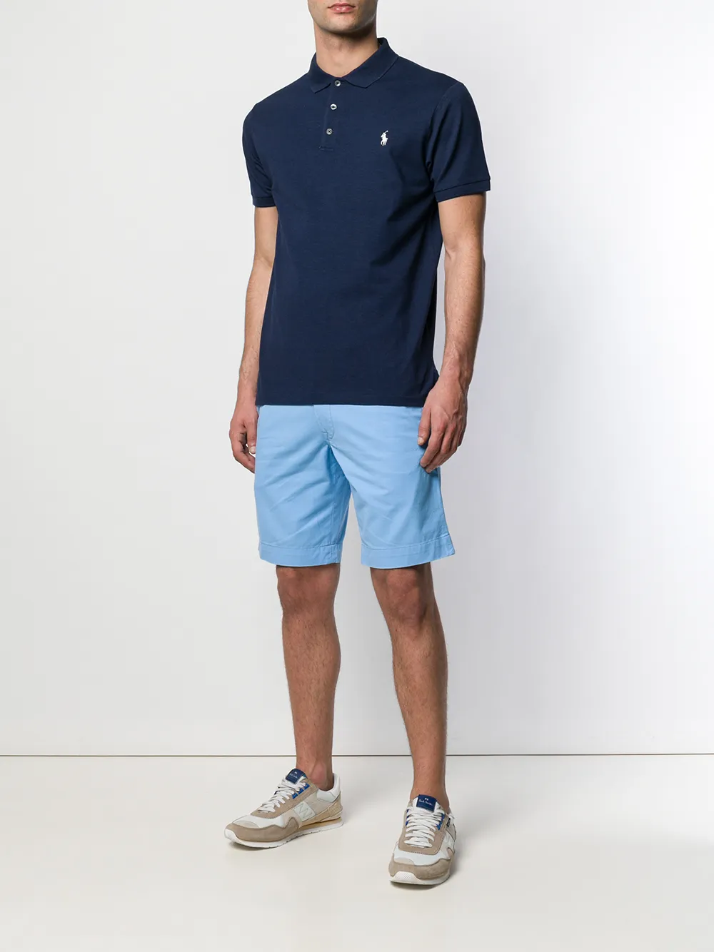 фото Polo ralph lauren рубашка-поло с вышитым логотипом