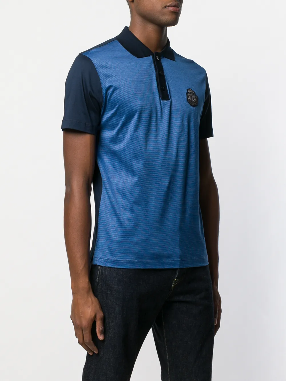 Billionaire Poloshirt met logopatch Blauw