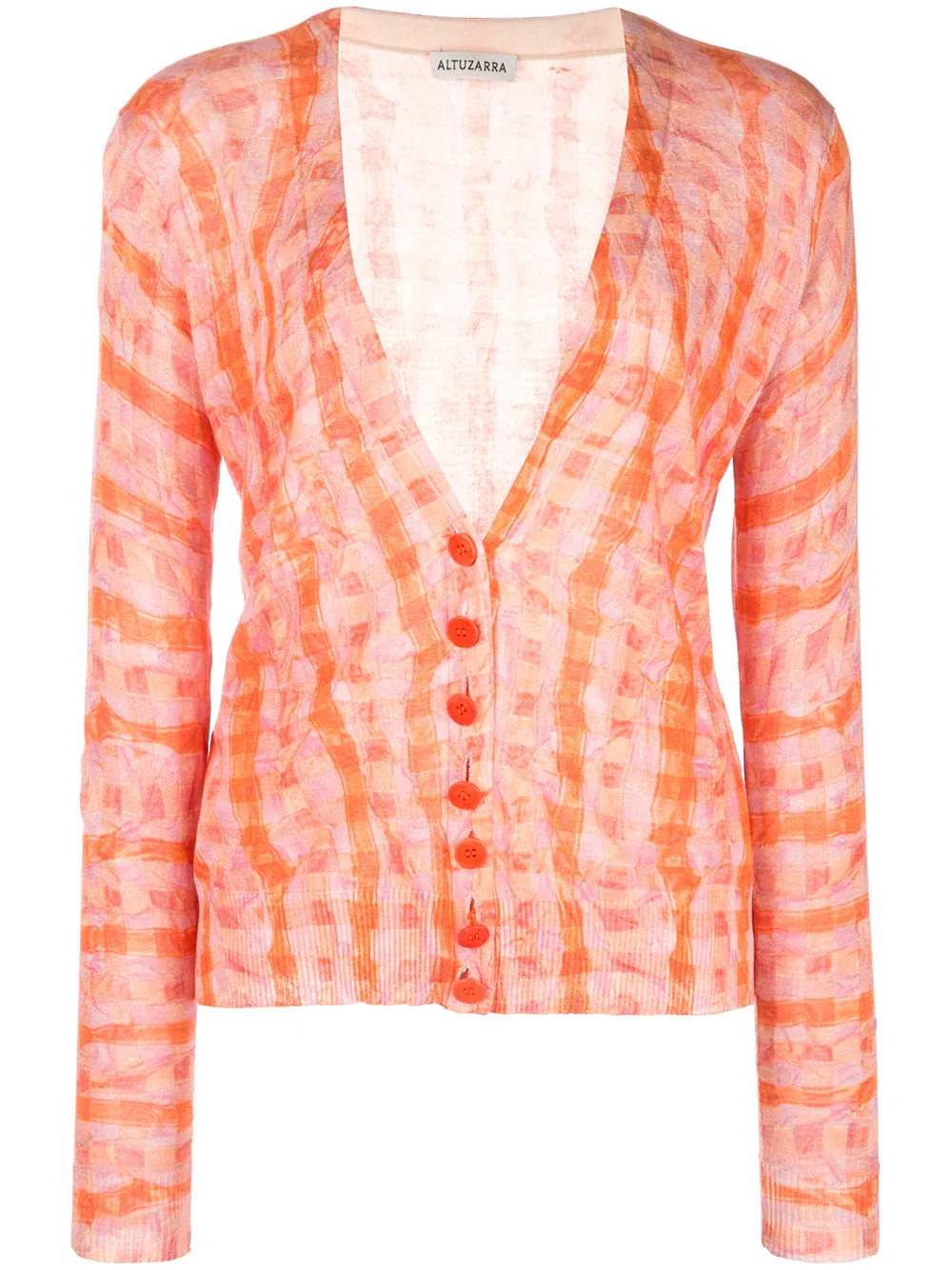 Altuzarra Knits ALTUZARRA ‘NATALIA’ KNIT CARDIGAN - ORANGE