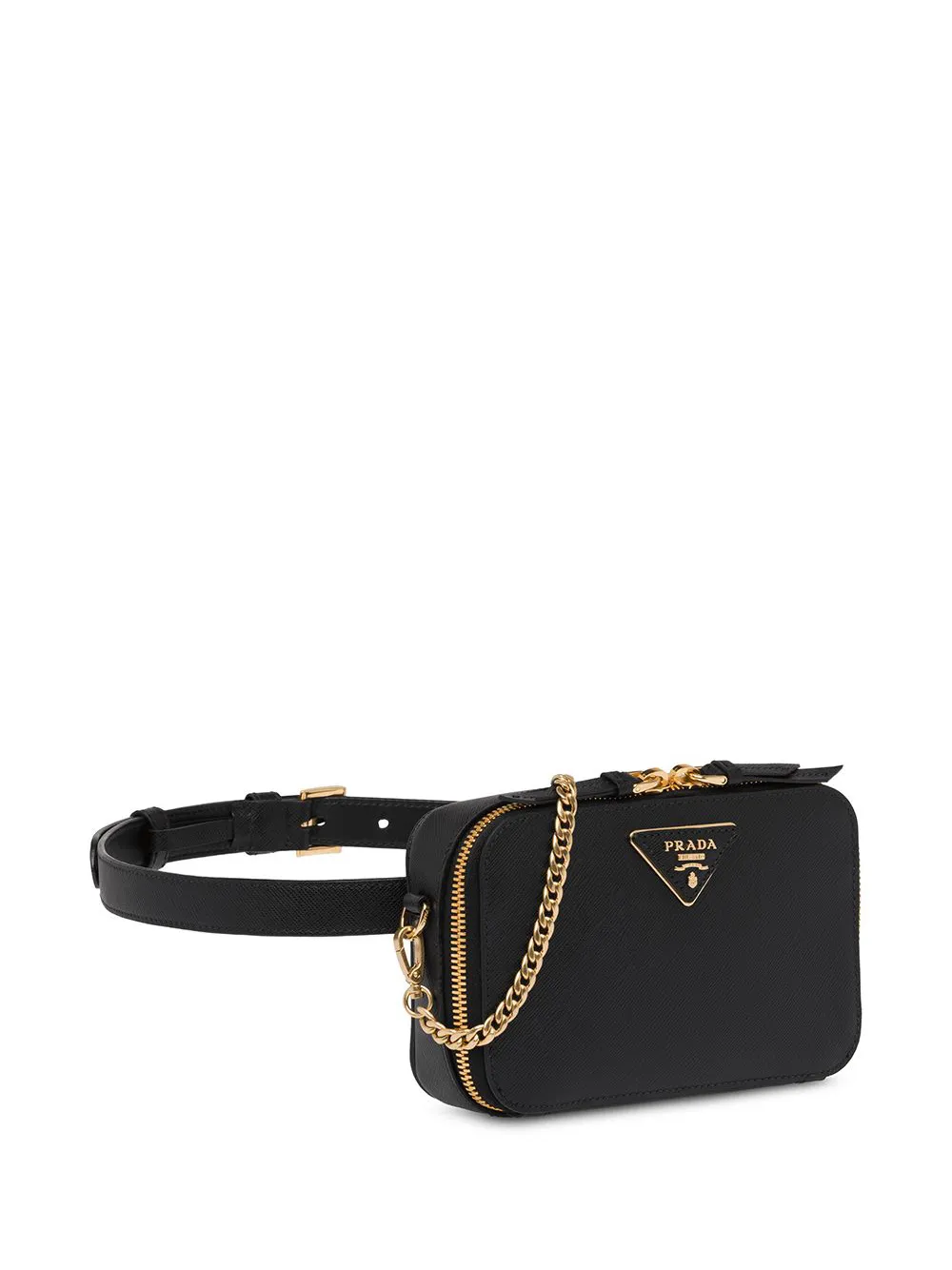 Prada odette saffiano leather belt bag 2025