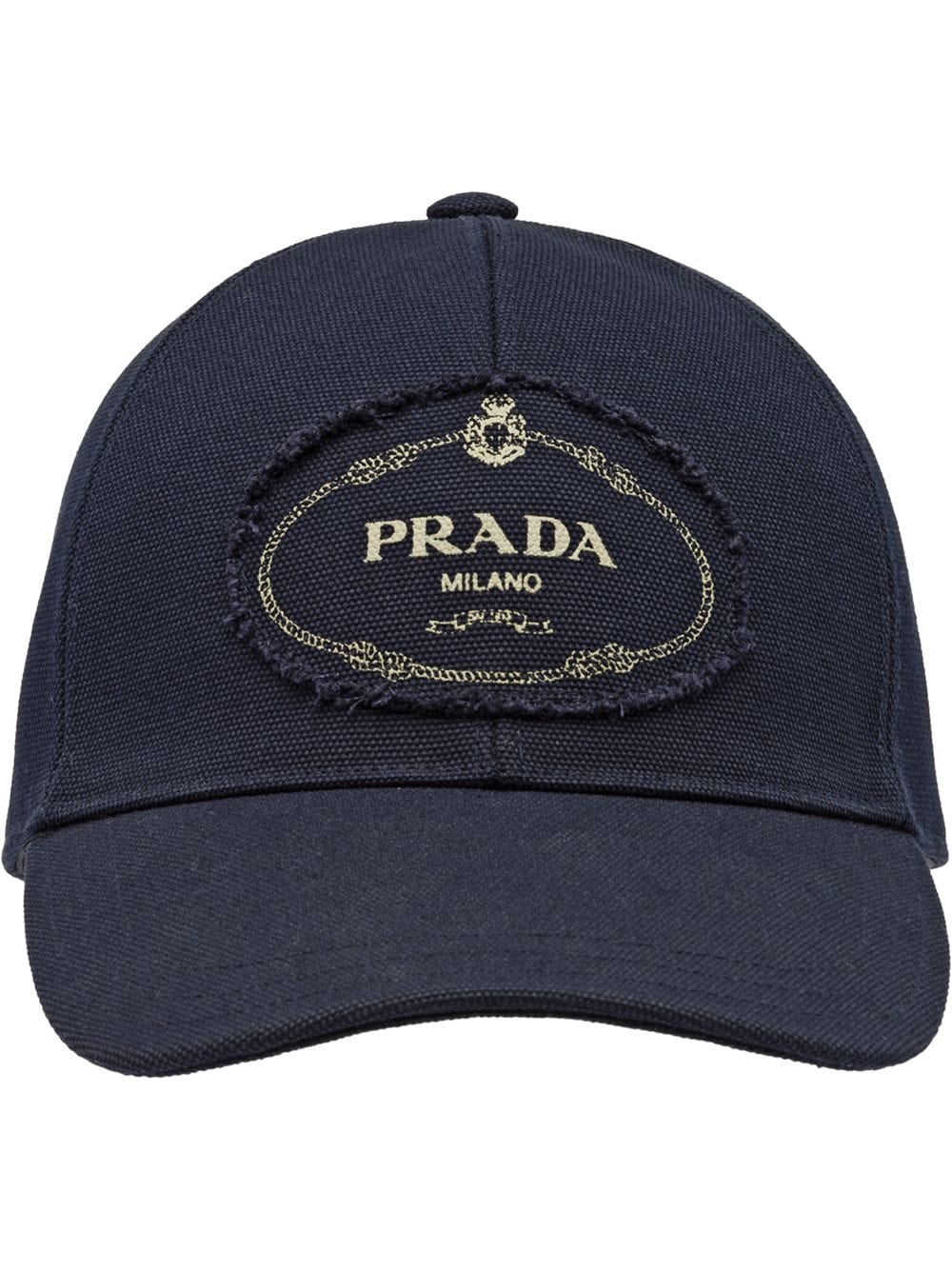 фото Prada парусиновая бейсбольная кепка с логотипом