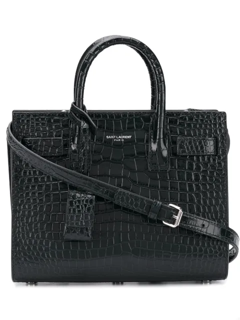 SAINT LAURENT SAC DE JOUR CROC EFFECT TOTE