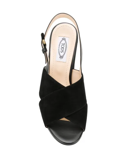 tod's block heel pumps