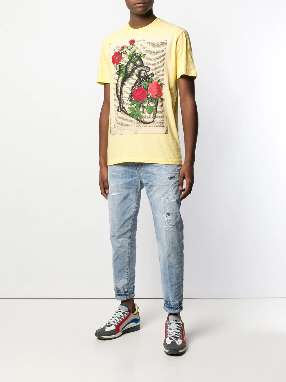 Dsquared2 Heart Print T-shirt - Farfetch