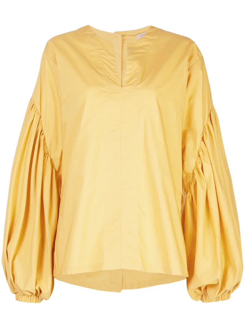 Silvia Tcherassi блузка Alconde с рукавами-фонариками