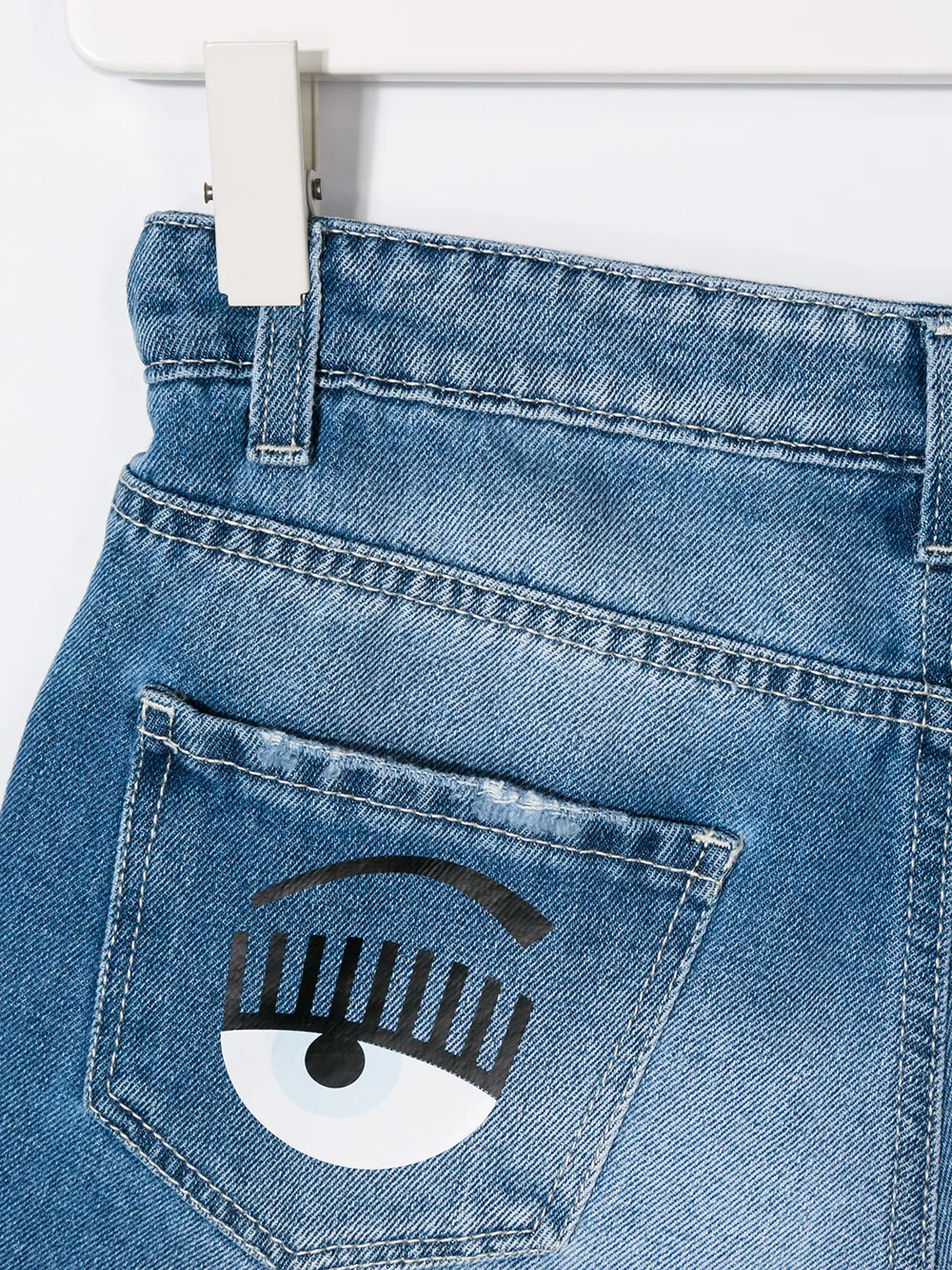 фото Chiara ferragni kids джинсовые шорты 'flirting'