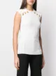 Balmain button embellished top