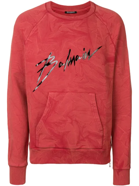 balmain signature sweatshirt