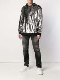 balmain sequin hoodie