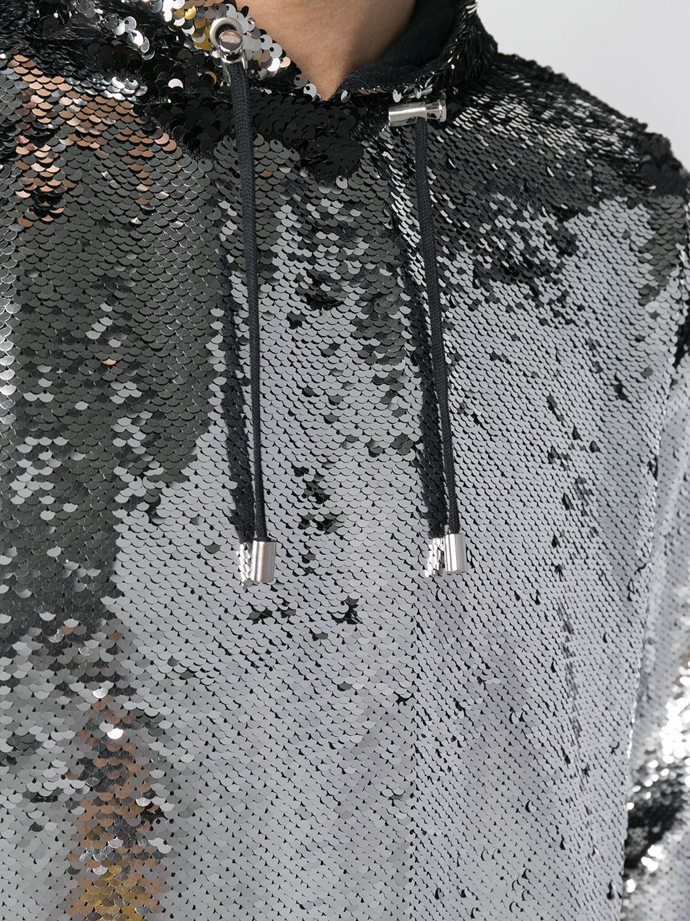 balmain sequin hoodie