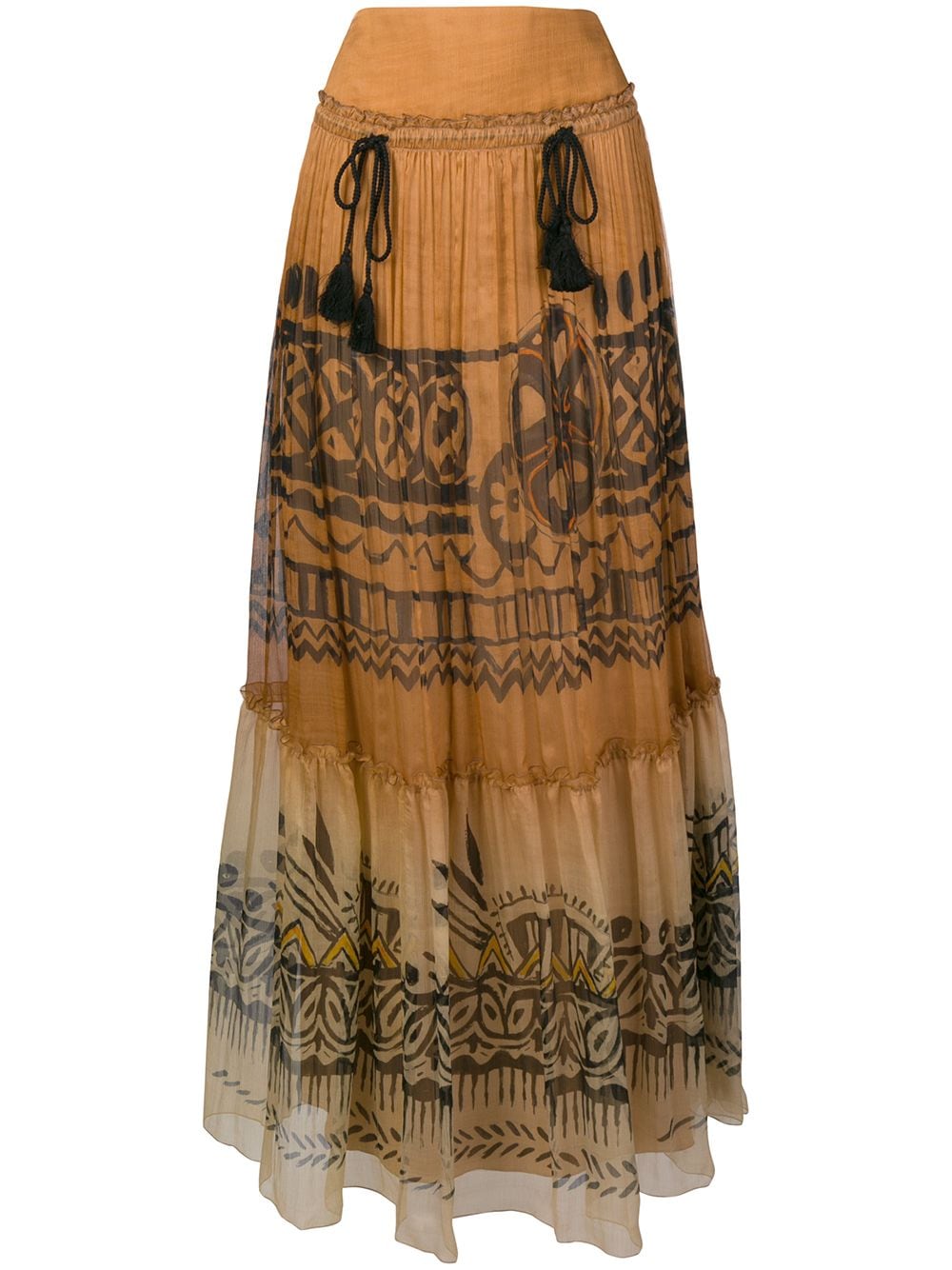 Image 1 of Alberta Ferretti long patterned skirt