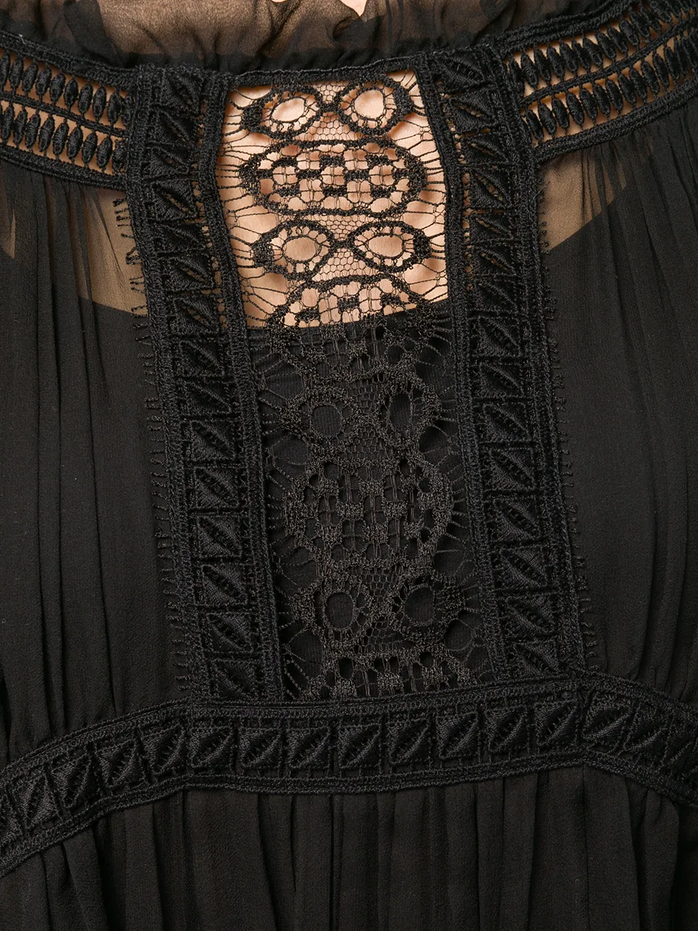 Alberta Ferretti Geplooide blouse Zwart