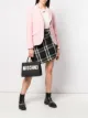Image 2 of Moschino stitch print fitted blazer