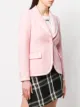 Moschino stitch print fitted blazer