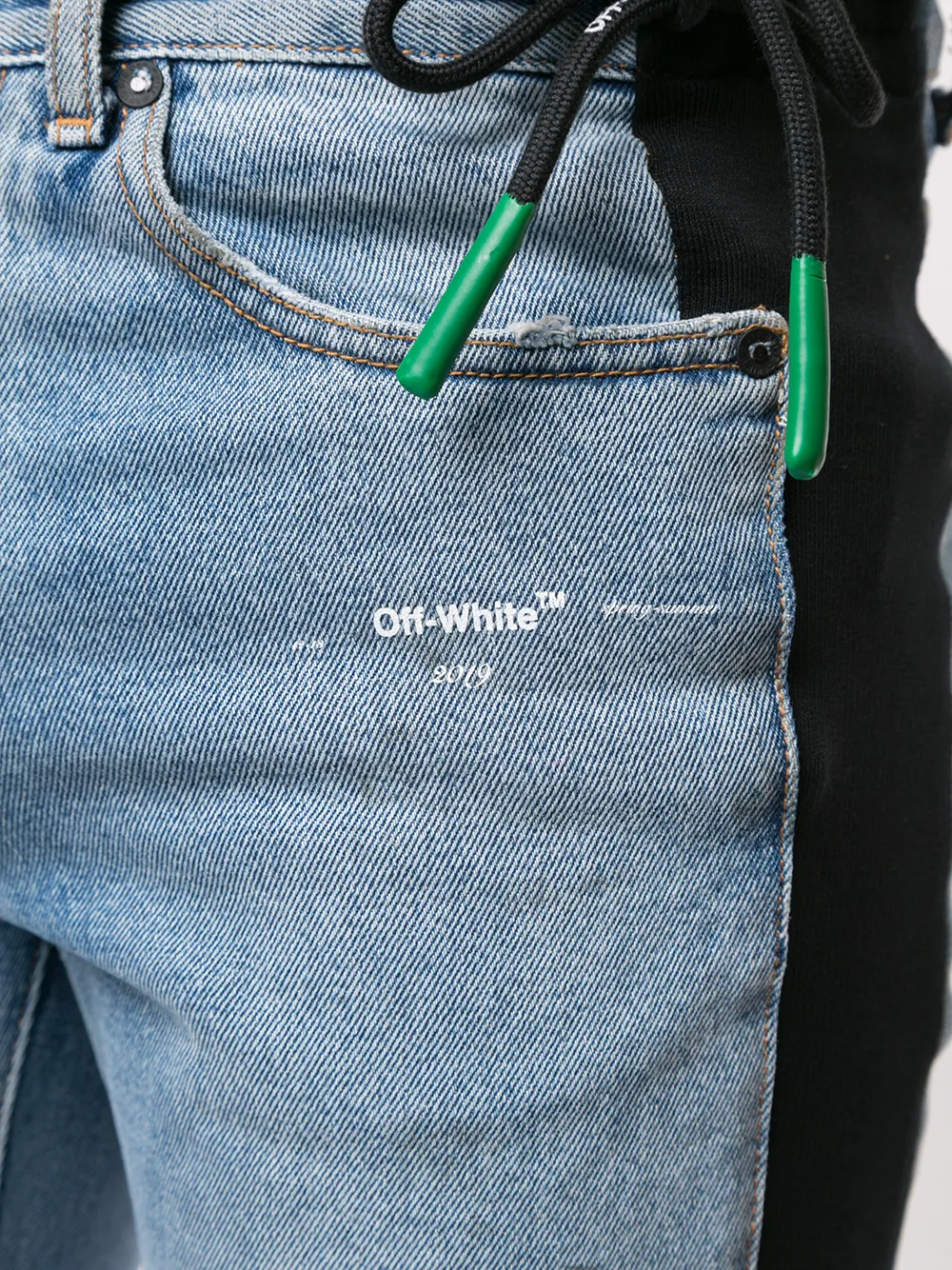 Off-White Jeans in normale pasvorm Blauw