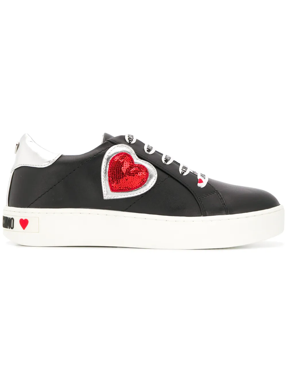 sneakers with heart logo